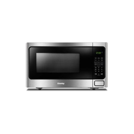 Danby Products Danby Countertop Microwave, 1000 Watts, 1.1 Cu.Ft. Capacity, Black & Silver DDMW1125BBS